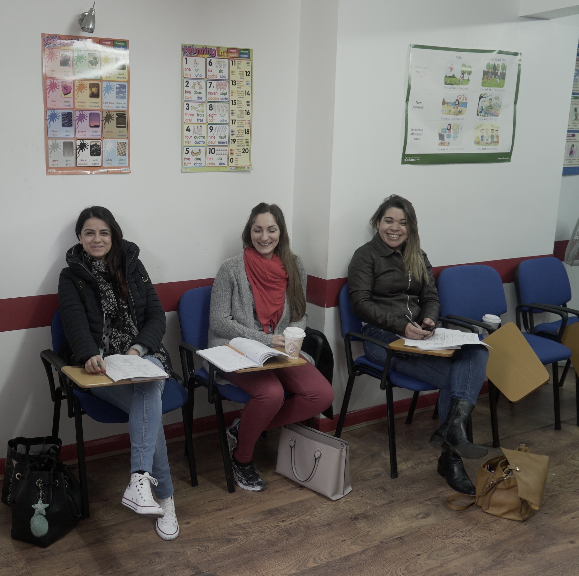 Students learning at BSGS College